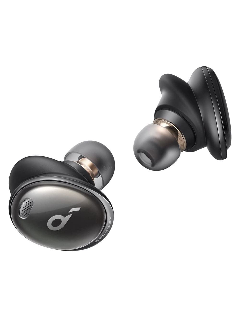أنكر 3 Pro - سماعة أذن -أسود لاسلكية بصوت ذهبي وعزل ضوضاء HearID ANC وعمر بطارية طويل | Anker 3 Pro Wireless Earbuds Black, Golden Sound, HearID ANC