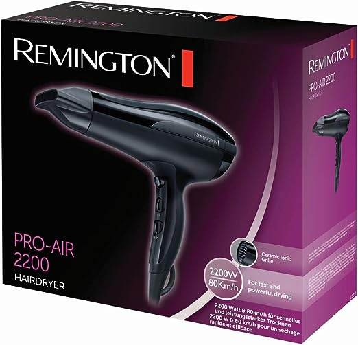 Remington Pro Air Hair Dryer - 2200 Watt - Black D5210
