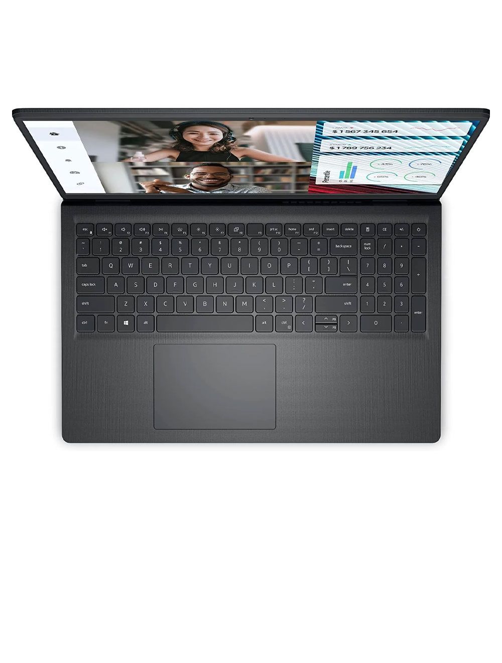 لاب توب ديل فوسترو i3 اسود، شاشة 15.6 بوصة، 256 SSD، 4GB رام، Ubuntu | Dell Vostro 3520 i3 laptop, 4GB RAM, 256GB SSD, 15.6" FHD, Ubuntu OS