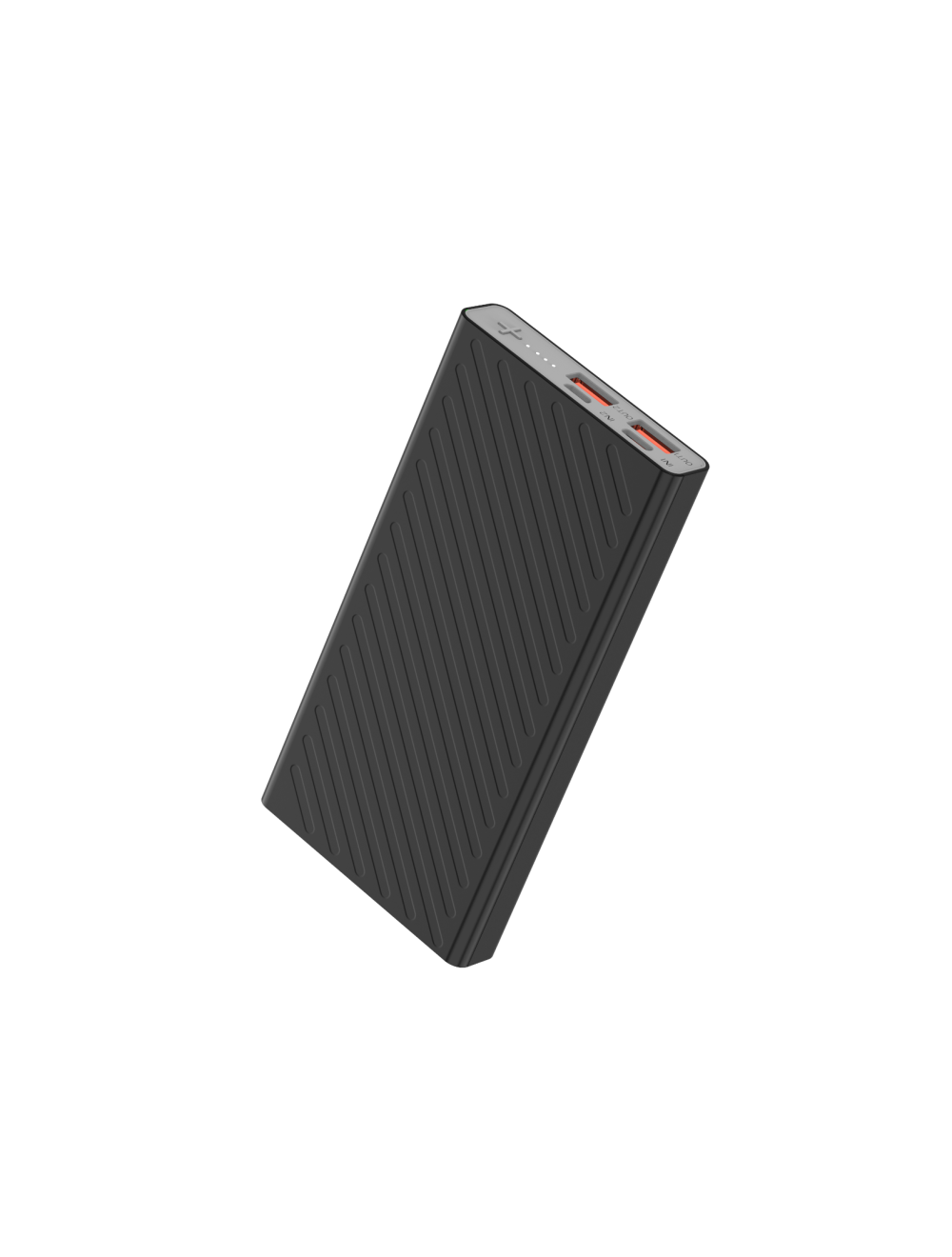 باور بانك اي تراين-أسود- مللي أمبير 10000 بمدخل ومخرج مزدوج وشحن سريع 10.5 وات | E-Train Power Bank Black 10000mAh Dual Input & 10.5W Fast Charging