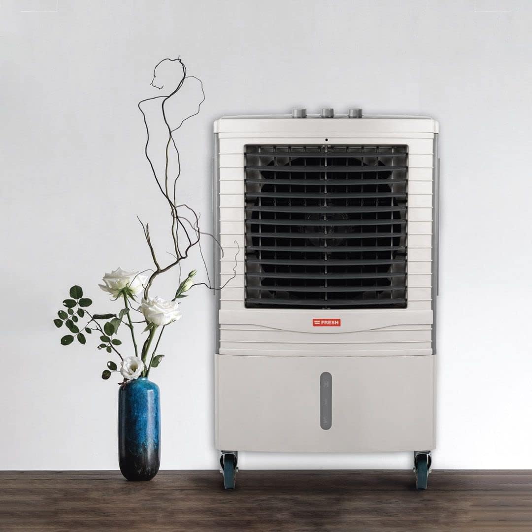 مبرد هواء فريش 50 لتر Victoria | Fresh Air Cooler FR-EL50M – تبريد فعال بـ 3 سرعات، تصميم عملي، عجلات للنقل، مثالي للشرفات والحدائق | Cairo Drop
