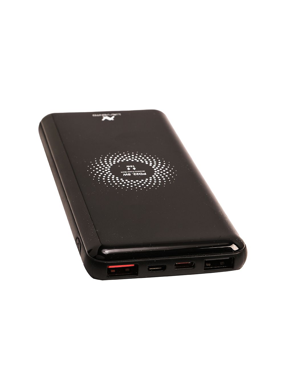 باور بانك لافينتو -أسود - سعة 10000 مللي أمبير لاسلكي سريع QI مع توصيل سريع وضمان سنتين | Lafiento Wireless Power Bank 10000mAh Black QI Fast Charging