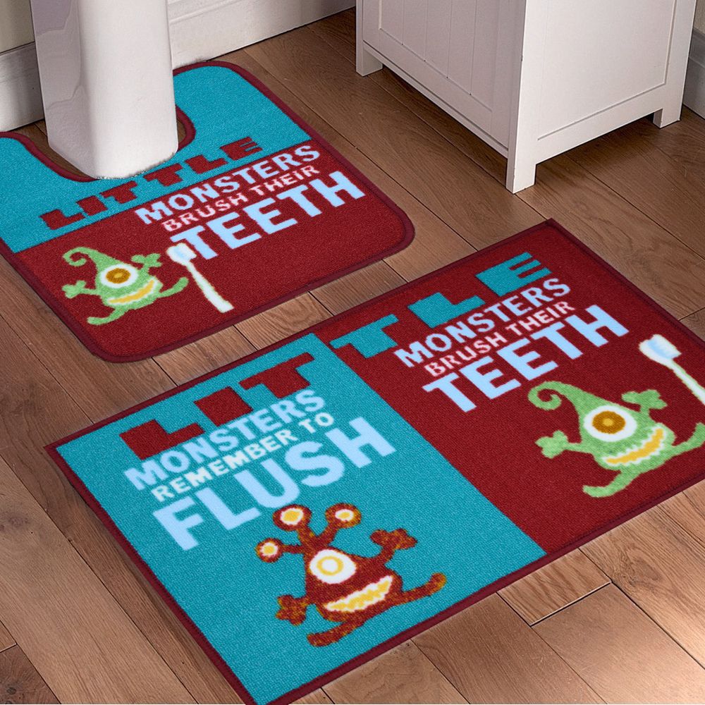 Rosetta bath mat set  three pieces (1)44x50+(2)44x75 سجاد اطقم حمام ماك كاربت النساجون الشرقيون 3سجاد روسيتا