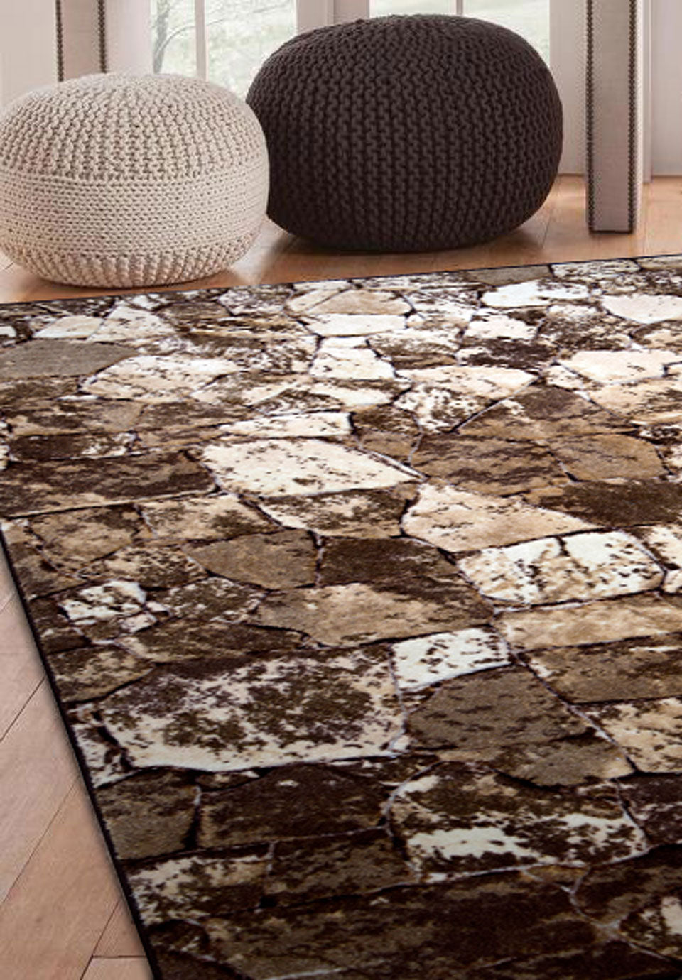 MAC Carpet Beach 3D Carved collection with modern style size: 50x80 SKU:115435-42