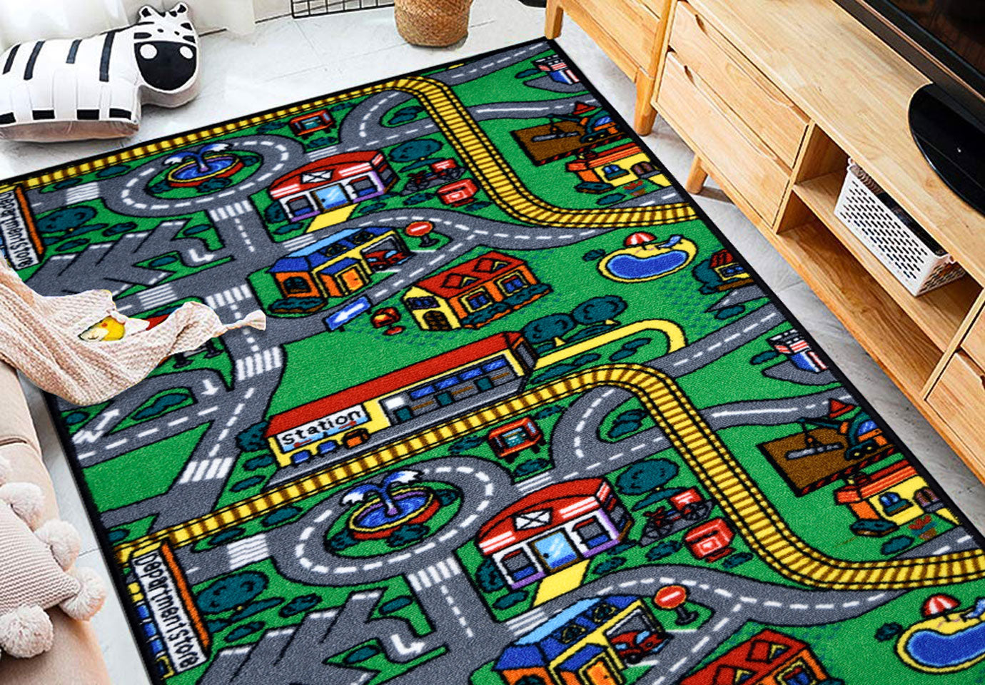 Rosetta Children's Double Face Educational Carpet, size: 80x150 SKU: 127513-99