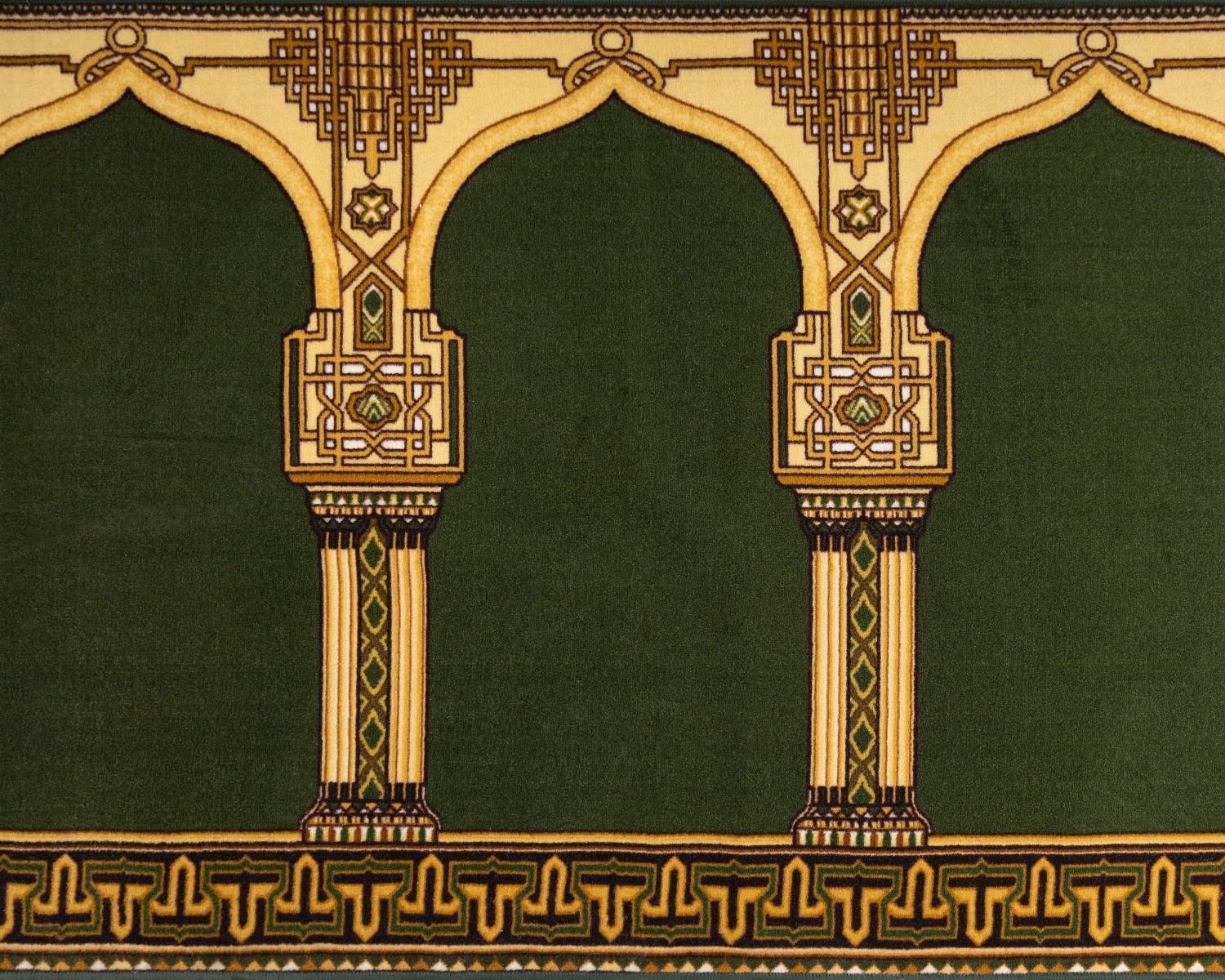 Prayer Wall To Wall for mosque brushes, Alharam Color Green - 137673