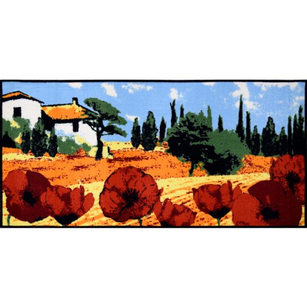 مشاية روزيتا 142716-54284 بمقاس 67x140 سم، تصميم عصري ومتين، مثالي للممرات مع دعامة رغوة لتثبيت السجاد وتوصيل سريع. Rosetta 142716-54284 runner, 67x140 cm, modern design,