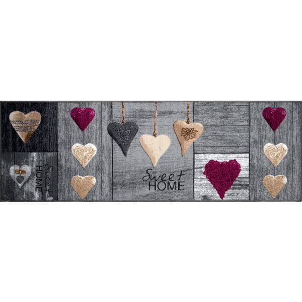 مشاية روزيتا 67x180 سم، نايلون 100% مع رغوة مقاومة للانزلاق. تصميم عصري وألوان جذابة للممرات وغرف المنزل. | Rosita runner 67x180 cm, 100% Nylon, foam backing,