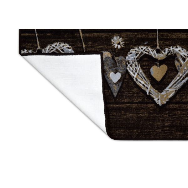 =روزيتا 67×300 سم، نايلون 100% مع رغوة مقاومة للانزلاق، تصميم عصري عملي للممرات والطاولات. | Rosita runner 67×300 cm, 100% Nylon, foam backing, modern, practical design