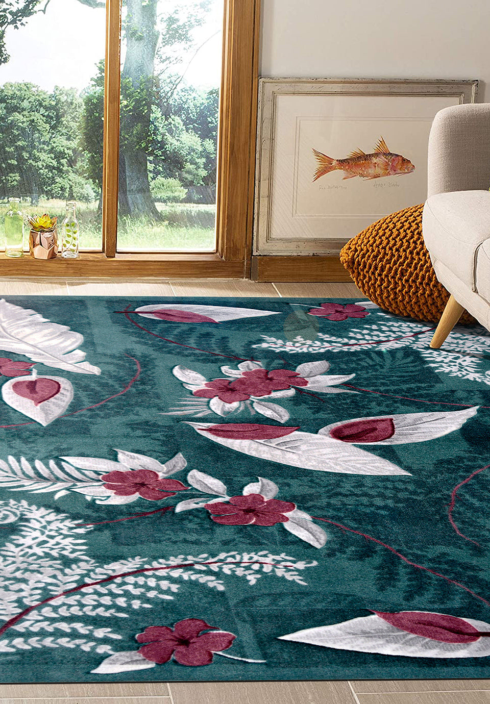 Nissan Carpet 3D Carved collection with modern style size: 50x80 SKU:153735-80359