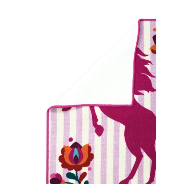 سجادة روزيتا للأطفال - تصميم مرح وناعم لغرف اللعب. Rosetta playroom rug – soft nylon texture, comfy foam base, and child-safe design.