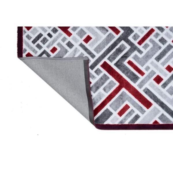 سجادة كروز ثلاثية الأبعاد أنيقة وسهلة الغسيل، خامة نايلون متينة ومضادة للانزلاق، متوفرة بمقاسات متعددة - 3D Carved Rug, durable nylon, washable design.