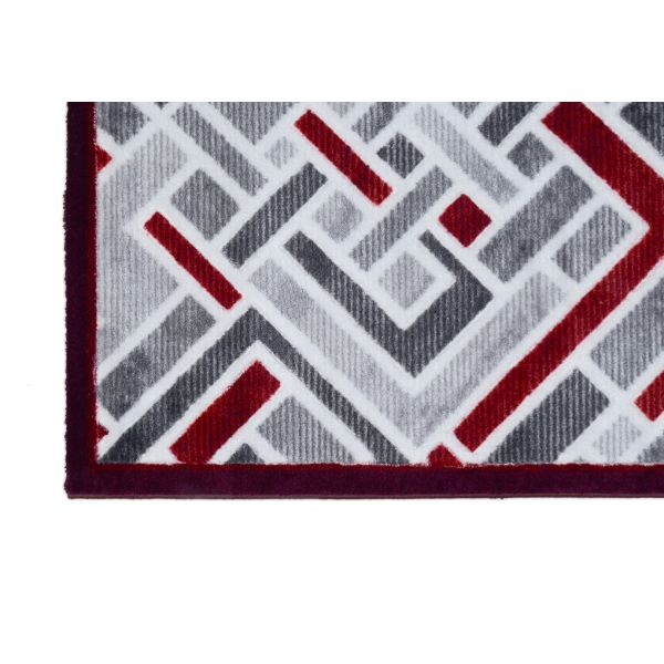 سجادة كروز ثلاثية الأبعاد أنيقة وسهلة الغسيل، خامة نايلون متينة ومضادة للانزلاق، متوفرة بمقاسات متعددة - 3D Carved Rug, durable nylon, washable design.