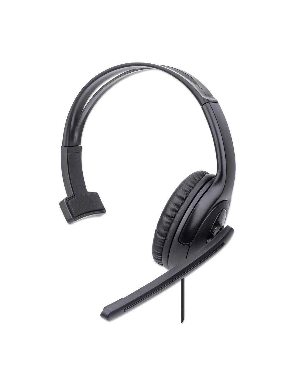 Manhattan 179874 Single-sided on-ear USB Headset Wired - Black (HP347)