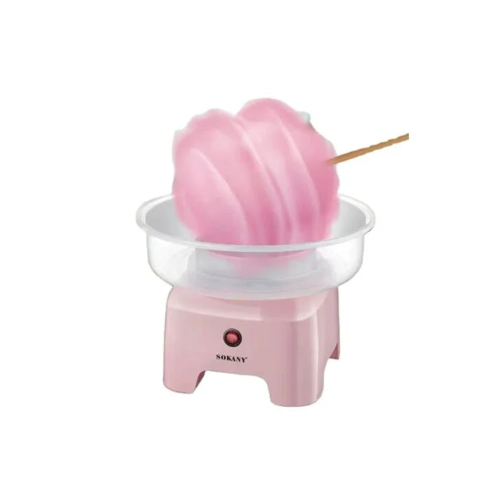 ماكينه غزل بنات سوكانى 500وات من محضرات الطعام سهلة الاستخدام لتحضير الحلوى بسرعة - Cotton candy machine 500W easy home use fast prep in kitchen