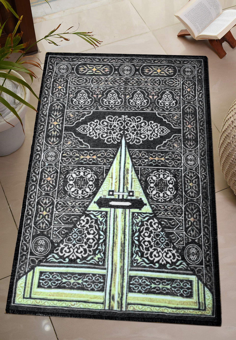 Arabesque 611647-1001 prayer carpet with original Egyptian designs size: 67x110