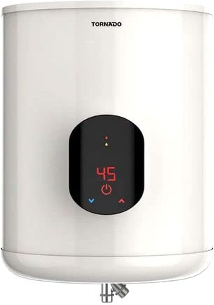 Tornado Electric Water Heater 45 Liters, Digital, Off White, EWH-S45CSE-F