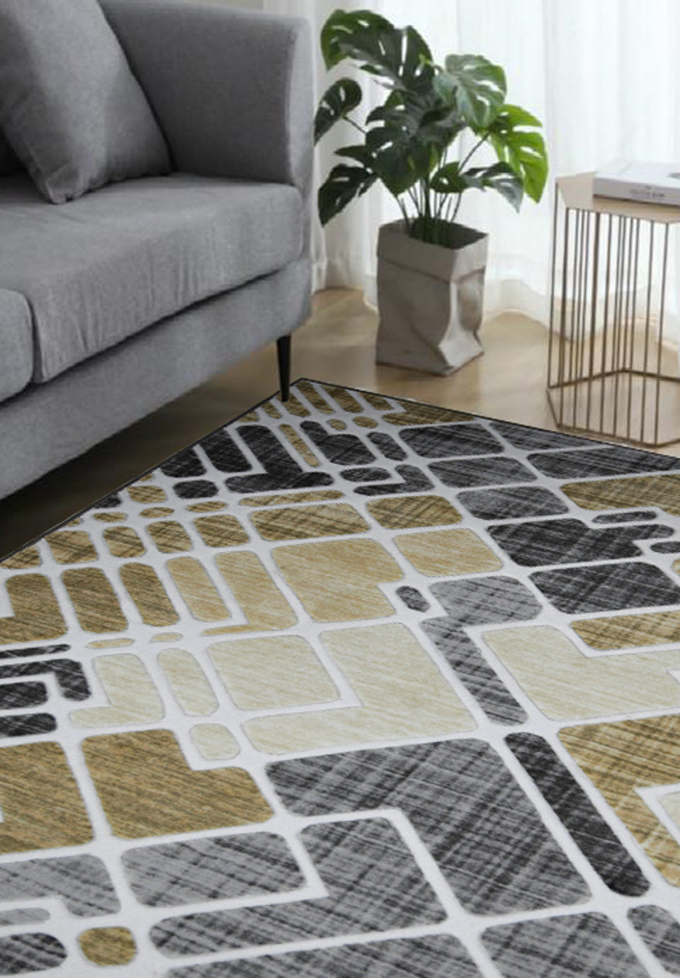 MAC Carpet Beach 3D Carved collection with a modern style size: 133x190