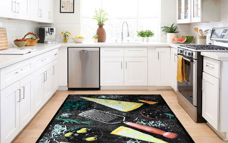 HD Kitchen carpet collection 610301-4001 with charming touch for kitchen size: 100x150