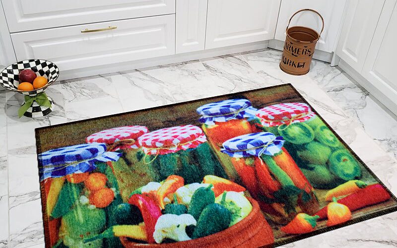 HD Kitchen carpet collection with charming touch for kitchen size: 50x80 SKU:610581-1001