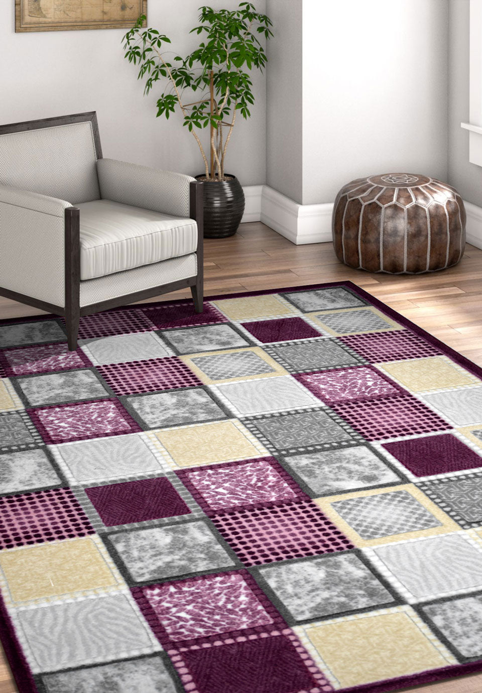 Nissan Carpet 3D Carved collection with modern style size: 50x80 SKU:153744-58