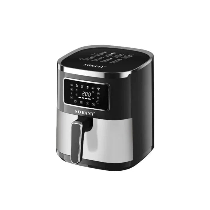 Sokany 1700W Air Fryer 7L digital with 8 programs and 80–200°C temperature range, delivery and warranty in Egypt | قلايه سوكاني 1700 وات سعة 7 لتر ديجيتال 8 برامج مع ضمان وتوصيل داخل مصر