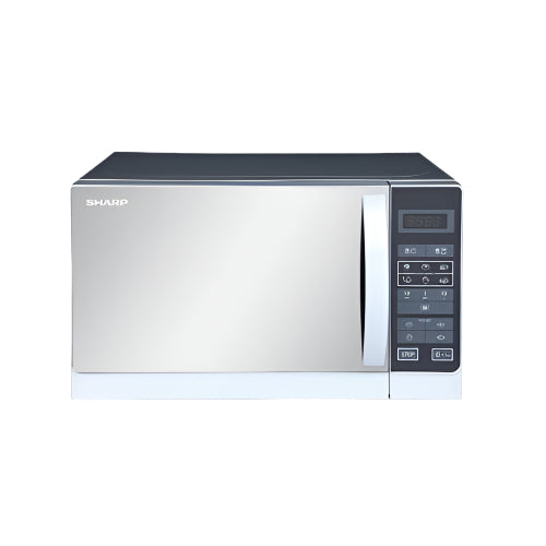 ميكروويف شارب ٢٠ لتر سولو 800 وات سيلفر مع 6 قوائم للطهي وضمان سنتين وتوصيل سريع | Sharp Microwave Solo 20L 800W Silver Egypt