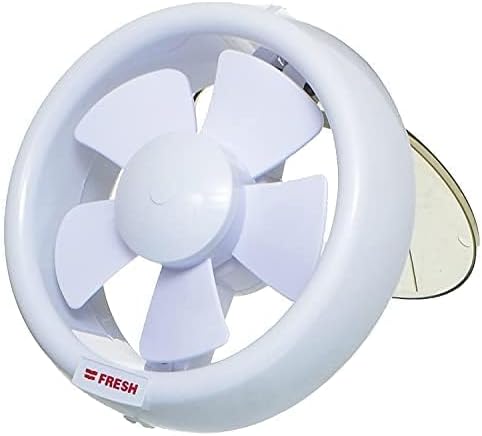 Fresh Glass Ventilation Fan, 20 Cm - White