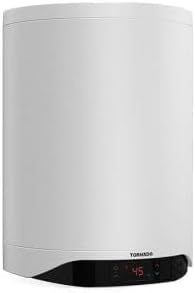 TORNADO Electric Water Heater 50 Liters, Enamel, Digital, White: TEEE-50DW