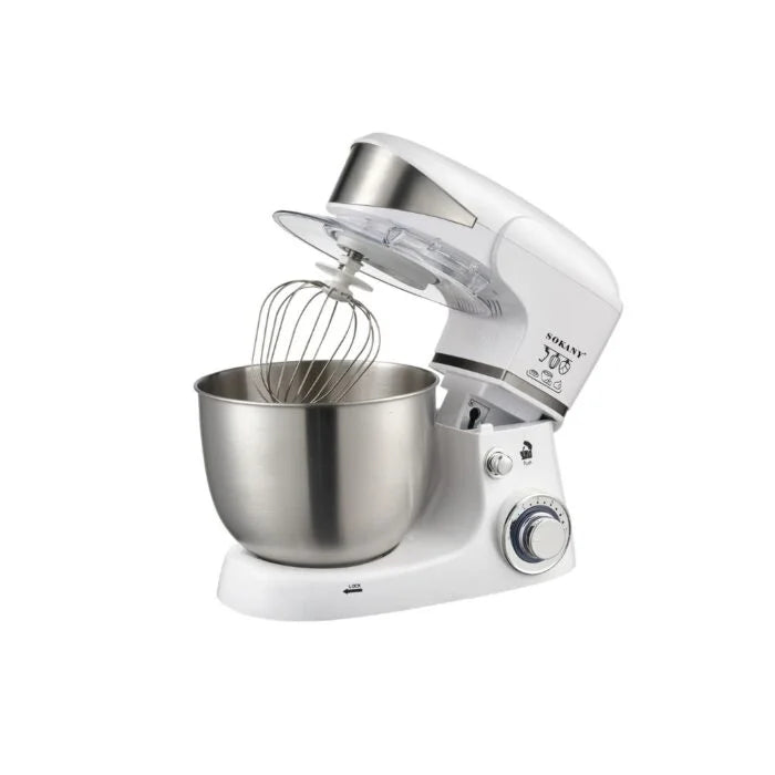 عجانه سوكانى 5 لتر 1000 وات، 6 سرعات وسعة 5 لتر مع ضمان وتوصيل سريع | Sokany 5L 1000W stand mixer with delivery & warranty in Egypt.