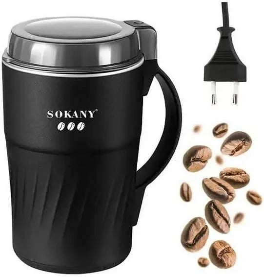 مطحنة قهوة سوكاني 300 وات بسعة 500 جرام مع ضمان وتوصيل سريع | Sokany 300W coffee grinder with delivery and warranty in Egypt.