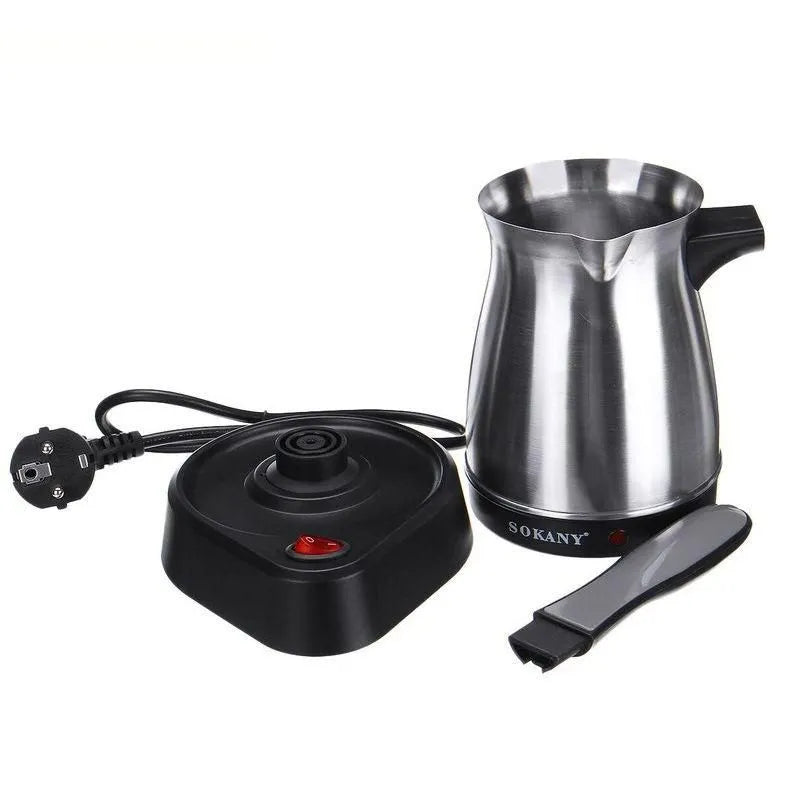 ماكينة قهوة سوكاني 600 وات، 500 مل، ستانلس ستيل لتحضير القهوة التركية | Sokany Turkish coffee maker 600W, 500ml stainless steel for 2-5 cups.