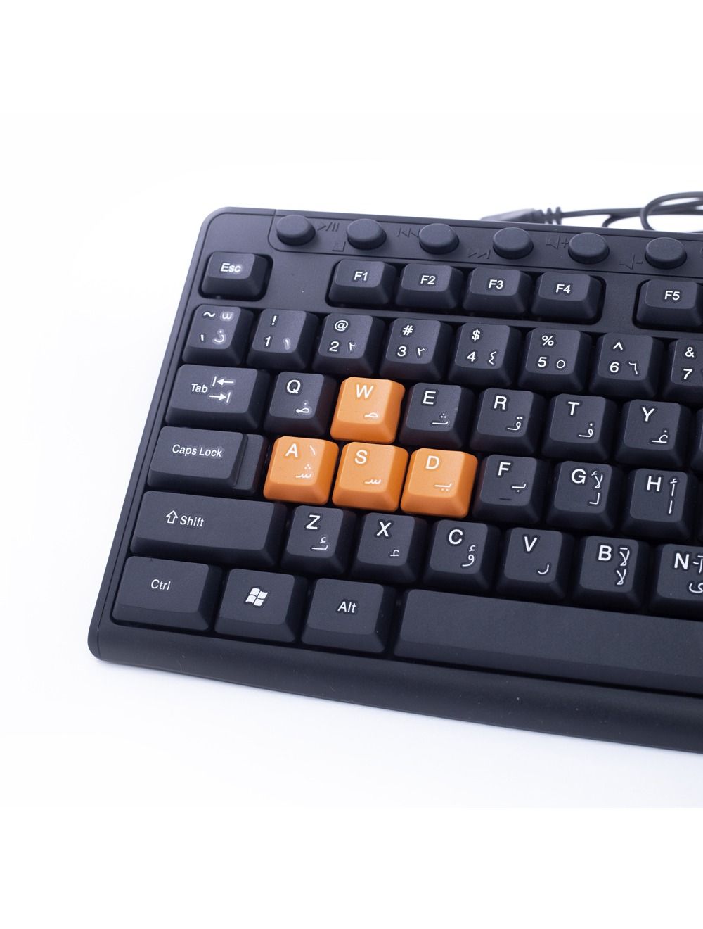 اشتري توبي KB445 لوحة مفاتيح Multimedia USB - أسود. تصميم Slim، 103 وظيفة، 13 زر مالتي ميديا، كابل 1.3 م، ضمان رسمي وتوصيل عبر Cairo Drop.