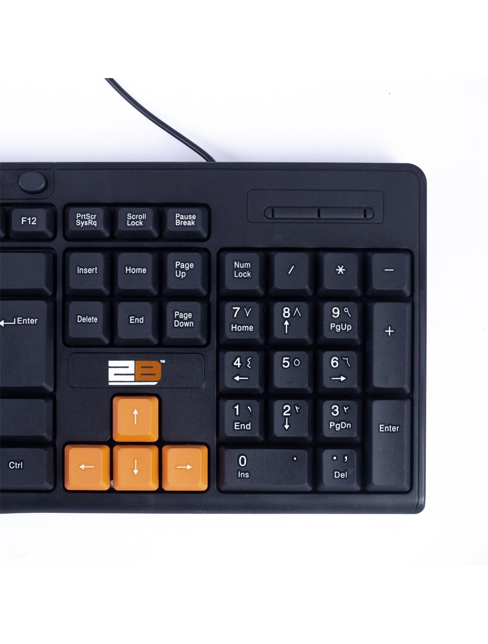 اشتري توبي KB445 لوحة مفاتيح Multimedia USB - أسود. تصميم Slim، 103 وظيفة، 13 زر مالتي ميديا، كابل 1.3 م، ضمان رسمي وتوصيل عبر Cairo Drop.