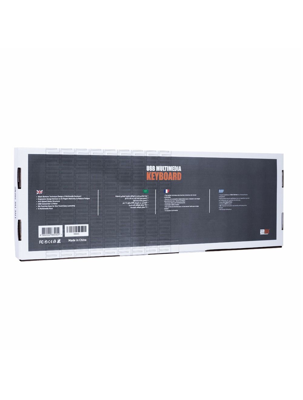اشتري توبي KB445 لوحة مفاتيح Multimedia USB - أسود. تصميم Slim، 103 وظيفة، 13 زر مالتي ميديا، كابل 1.3 م، ضمان رسمي وتوصيل عبر Cairo Drop.