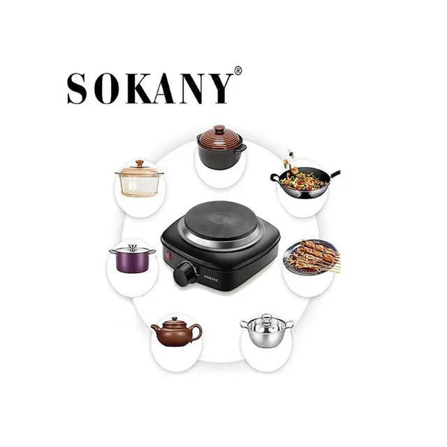 سطح تسخين سوكاني 500 وات بعين واحدة عملي وسريع | SOKANY 500W Electric Hot Plate SK-5119 for fast and easy cooking