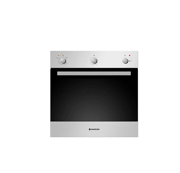 HOOVER Built-In Oven Gas 60 x 60 cm 50 Liter, Stainless Steel x Black, Grill, Cooling Fan HPG202/1XG