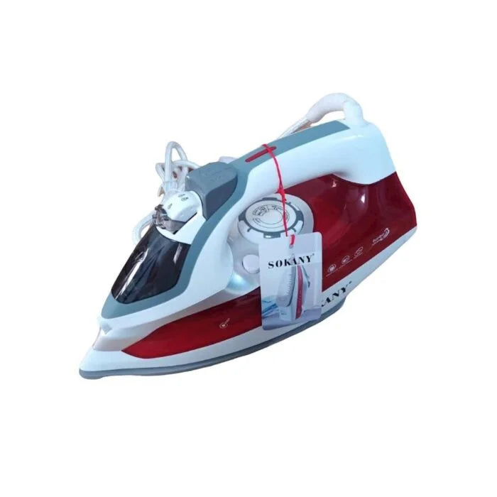 مكواه سوكاني 2600 وات أداء قوي وسعة 350 ملي | SOKANY 2600W Steam Iron with 6 programs for efficient daily ironing