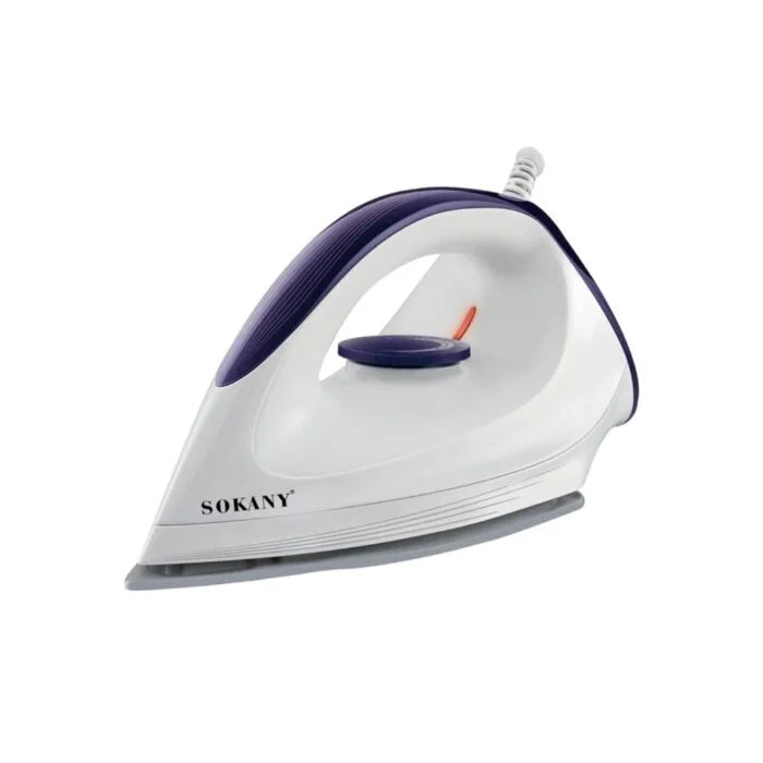 مكواة سكواني 1200 وات A-119، خفيفة وسريعة التسخين مع 6 برامج تشغيل – Sokany 1200W dry iron A-119, lightweight, fast-heating, 6 programs.