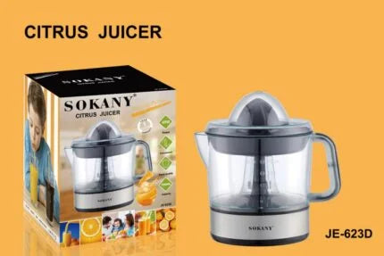 عصاره سوكاني 45 وات سعة 700 ملي زجاج بيركس | SOKANY 45W Citrus Juicer 700ml with dual rotation for fresh juice