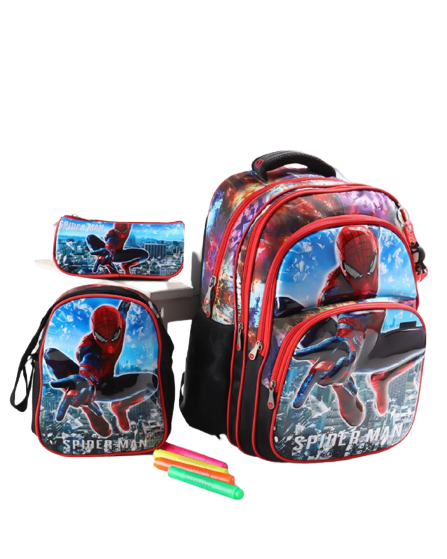 School bag 3M,3D, size 16,A set of 3 pieces, a lunch bag and a pencil case