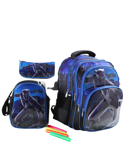School bag 3M,3D, size 16,A set of 3 pieces, a lunch bag and a pencil case