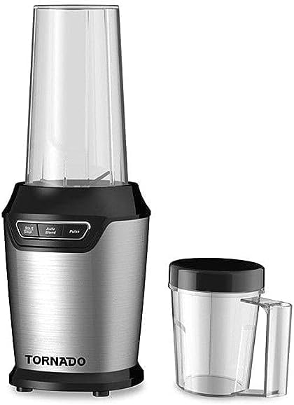 TORNADO Electric Blender 1000 Watt, 0.75 Liter, Extra 0.5 Liter Jar, Black TBL-1000W