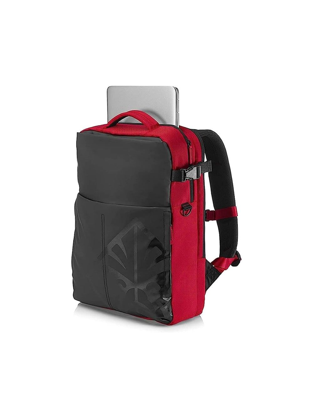 شنطة HP Omen Gaming 17.3" سوداء/حمراء بحماية مبطنة ومساحة واسعة لأجهزة الألعاب مع ضمان سنة – HP Omen Gaming backpack 17.3" black/red.