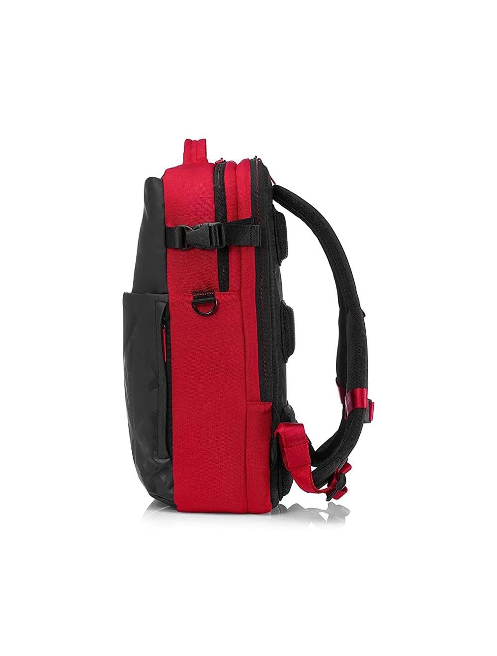 شنطة HP Omen Gaming 17.3" سوداء/حمراء بحماية مبطنة ومساحة واسعة لأجهزة الألعاب مع ضمان سنة – HP Omen Gaming backpack 17.3" black/red.