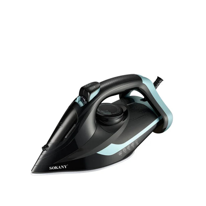 مكواه سوكاني 2400 وات بخار قوي وسعة 420 ملي | SOKANY 2400W Steam Iron 420ml tank with 6 programs for daily use