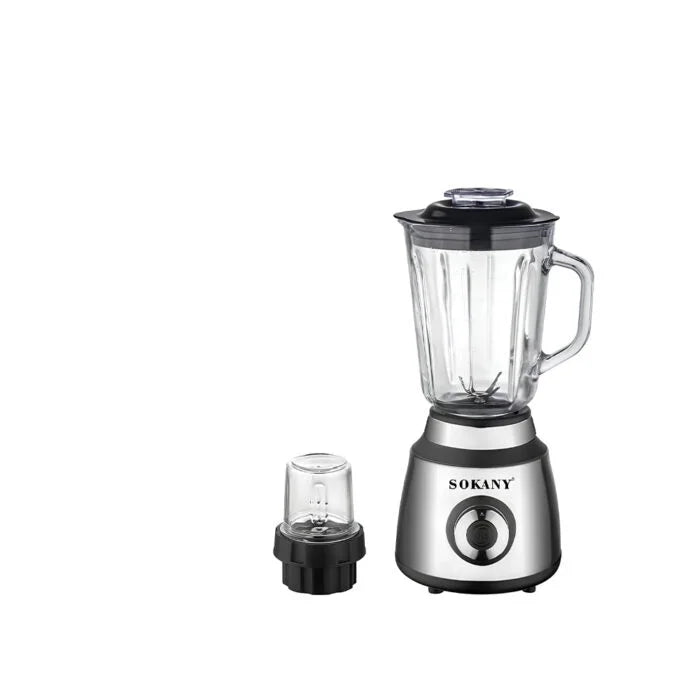  خلاط سوكاني 800 وات 1.5 لتر بمطحنه زجاج و4 سرعات مع ضمان وتوصيل سريع داخل مصر – Sokany 800W blender 1.5L with grinder.