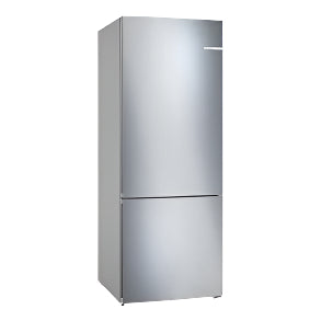 BOSCH KGN55VI2E9 free-standing fridge-freezer with freezer at bottom 186 x 70 cm Brushed steel anti-fingerprint, Total No Frost