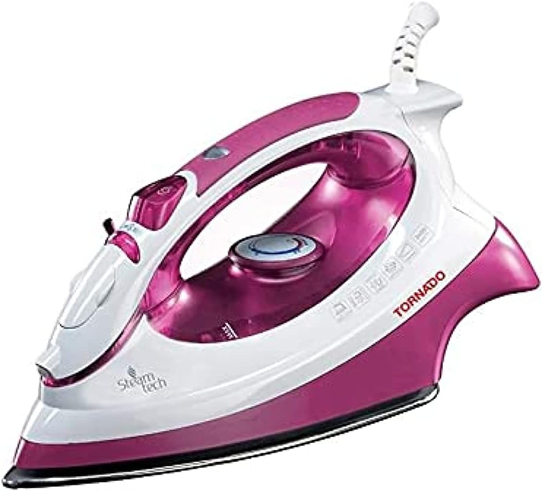 TORNADO Steam Iron 2000 Watt, Teflon Soleplate TA-2000S