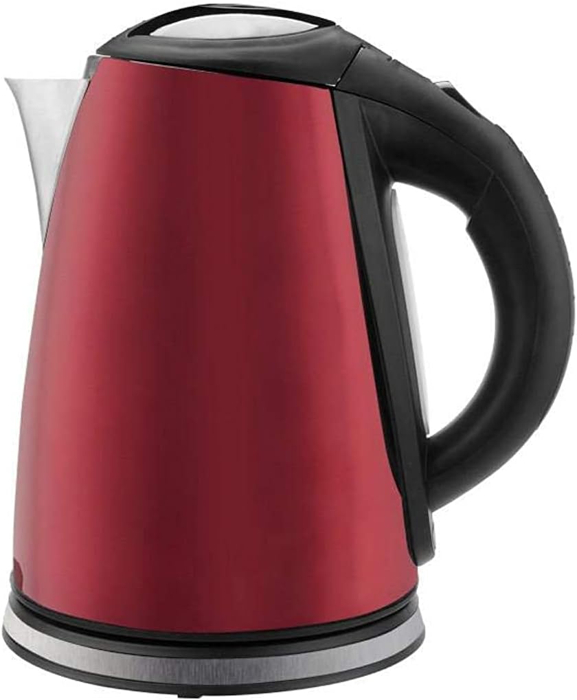 TORNADO Stainless Steel Kettle, 1.8 Liter, 1850-2200 Watt, Red TKS-2218 R